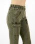 Grace & Lace Cargo Jeggings (Olive) - Babe Outfitters