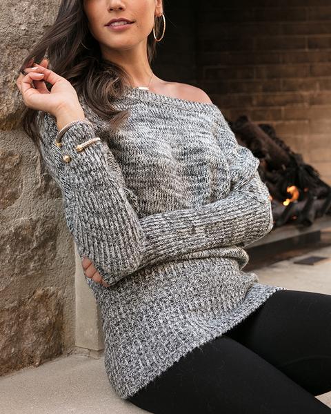 Grace & Lace Flip Sweater - Babe Outfitters