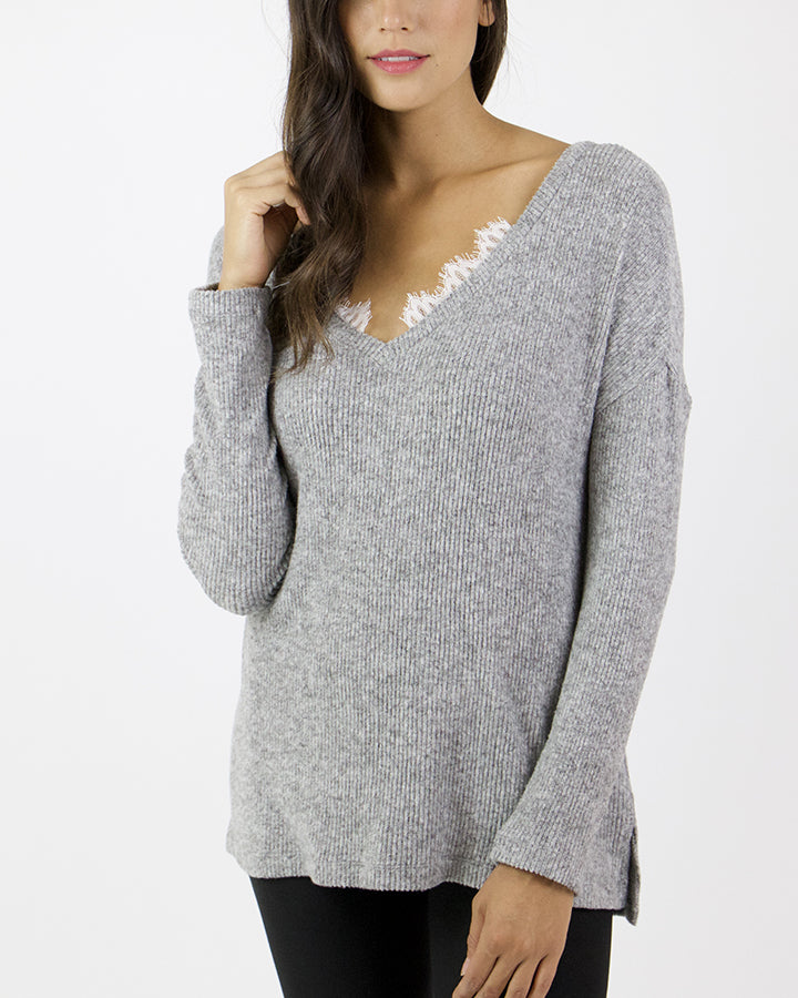 Grace & Lace Snow Day Sweater - Babe Outfitters