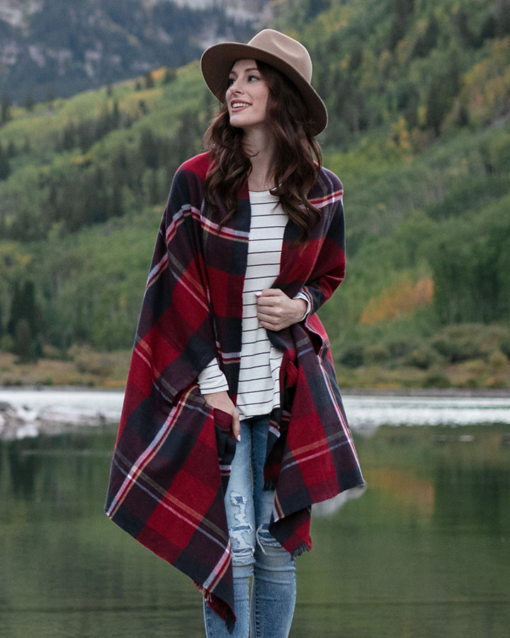 Winter Weight Pocket Poncho/Scarf