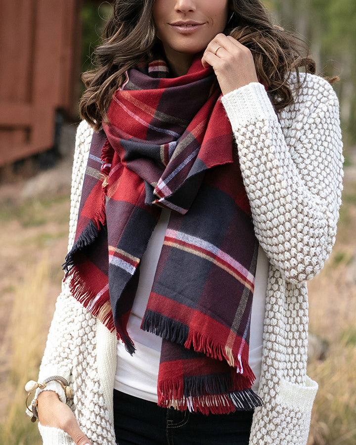 Winter Weight Pocket Poncho/Scarf