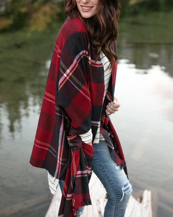 Winter Weight Pocket Poncho/Scarf