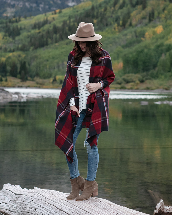 Winter Weight Pocket Poncho/Scarf