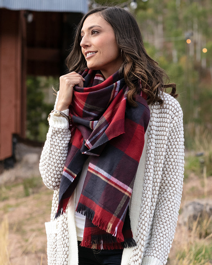 Winter Weight Pocket Poncho/Scarf