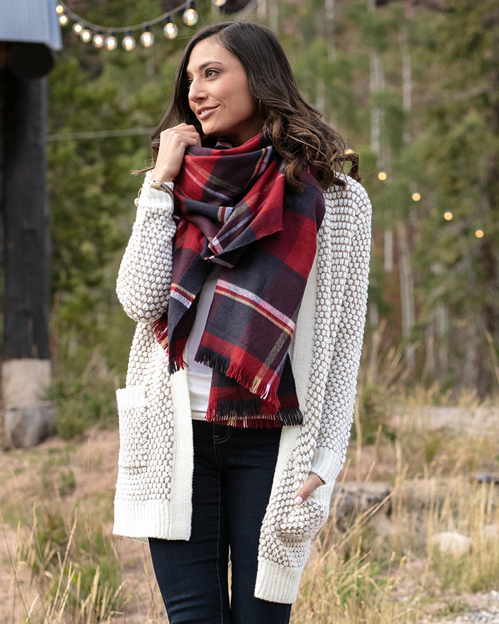 Grace & Lace Winter Weight Pocket Poncho/Scarf