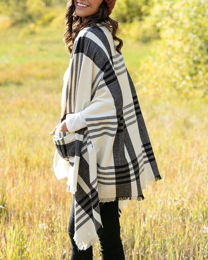 Winter Weight Pocket Poncho/Scarf