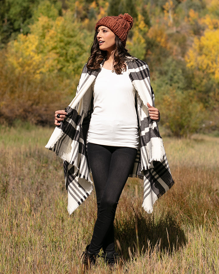 Winter Weight Pocket Poncho/Scarf