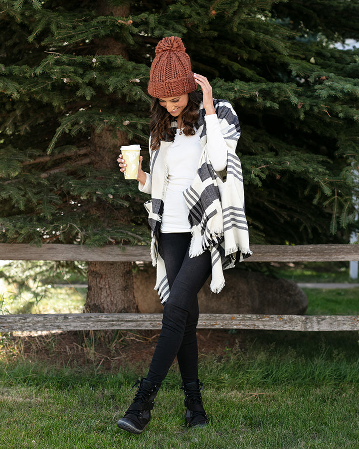 Winter Weight Pocket Poncho/Scarf