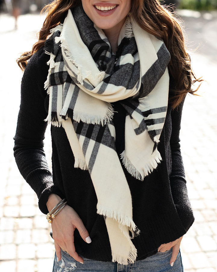 Winter Weight Pocket Poncho/Scarf