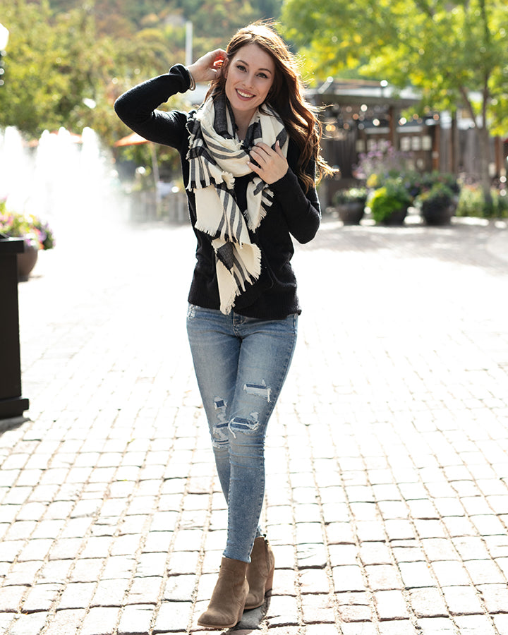 Winter Weight Pocket Poncho/Scarf