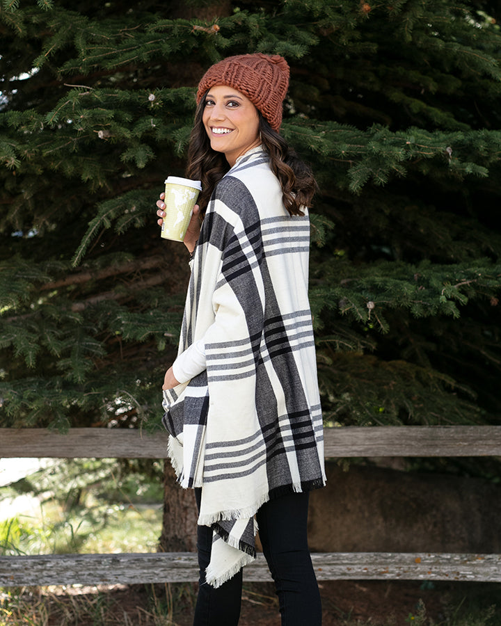 Winter Weight Pocket Poncho/Scarf