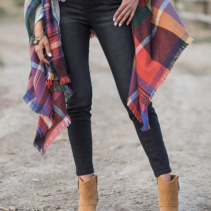 Grace & Lace Classic Mid Rise Pull-On Jeggings (Black) - Babe Outfitters