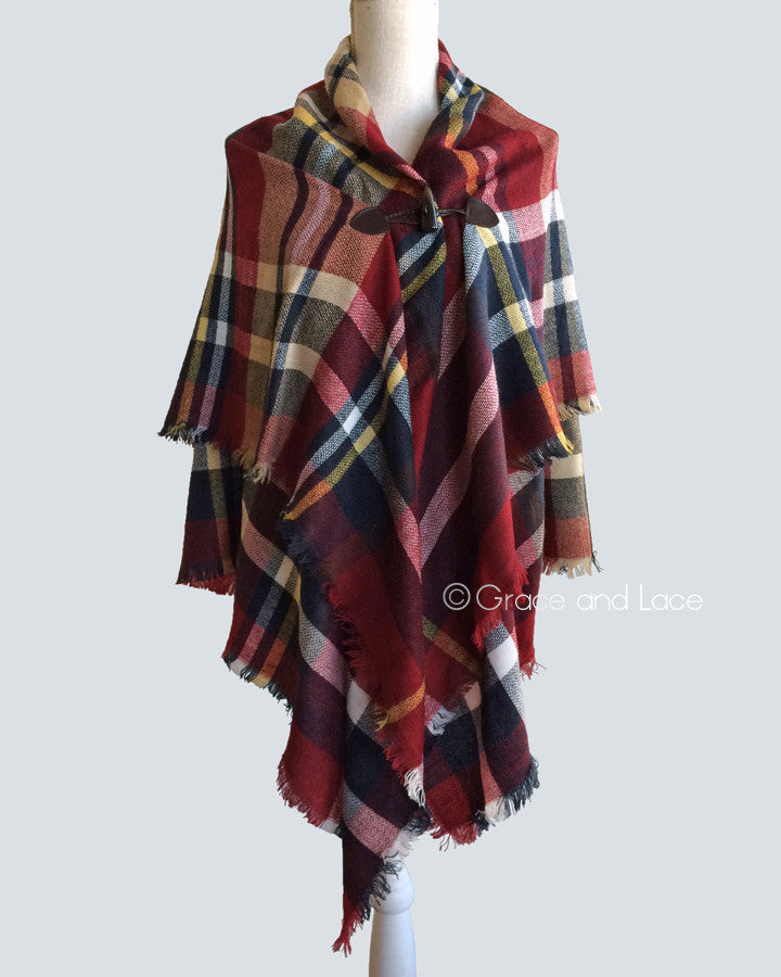 Blanket Scarf/Toggle Poncho