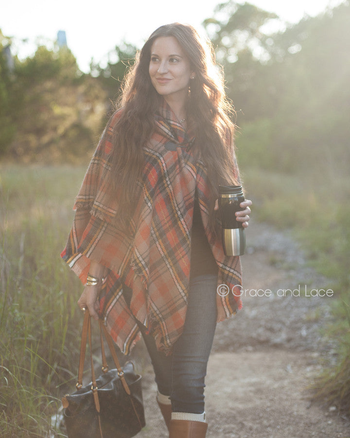 Blanket Scarf/Toggle Poncho