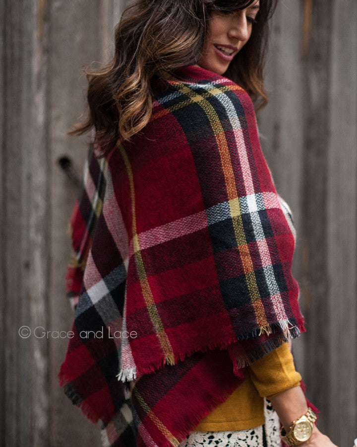 Blanket Scarf/Toggle Poncho