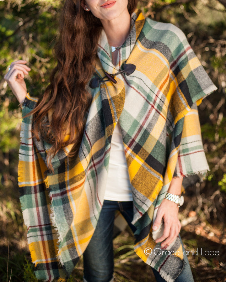 Blanket Scarf/Toggle Poncho