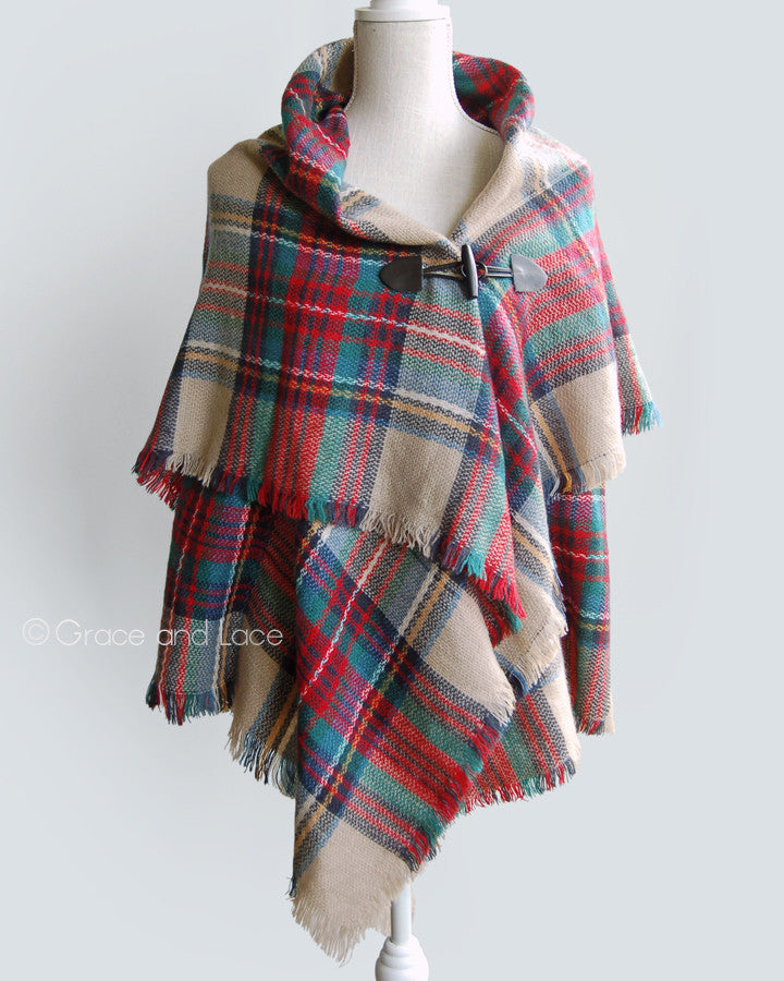 Blanket Scarf/Toggle Poncho