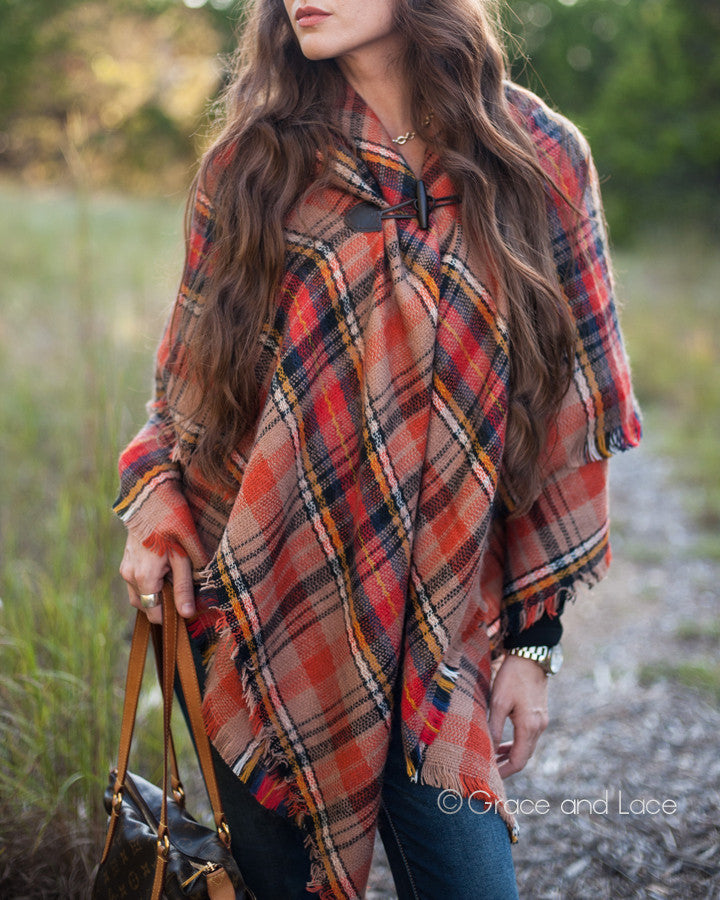 Blanket Scarf/Toggle Poncho