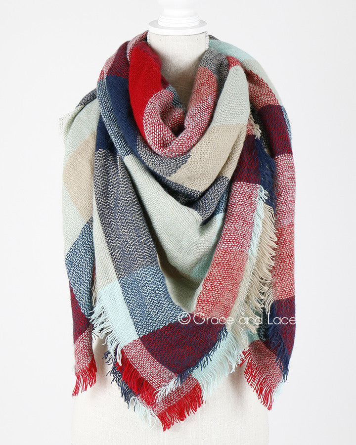 Blanket Scarf/Toggle Poncho