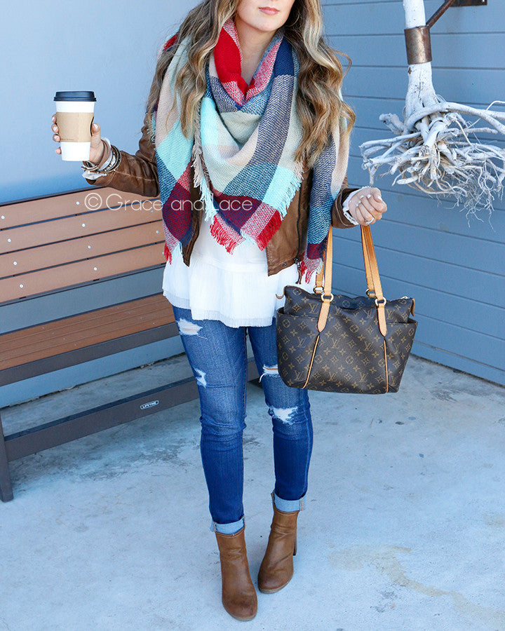 Blanket Scarf/Toggle Poncho