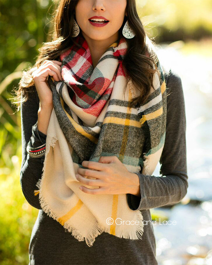 Blanket Scarf/Toggle Poncho