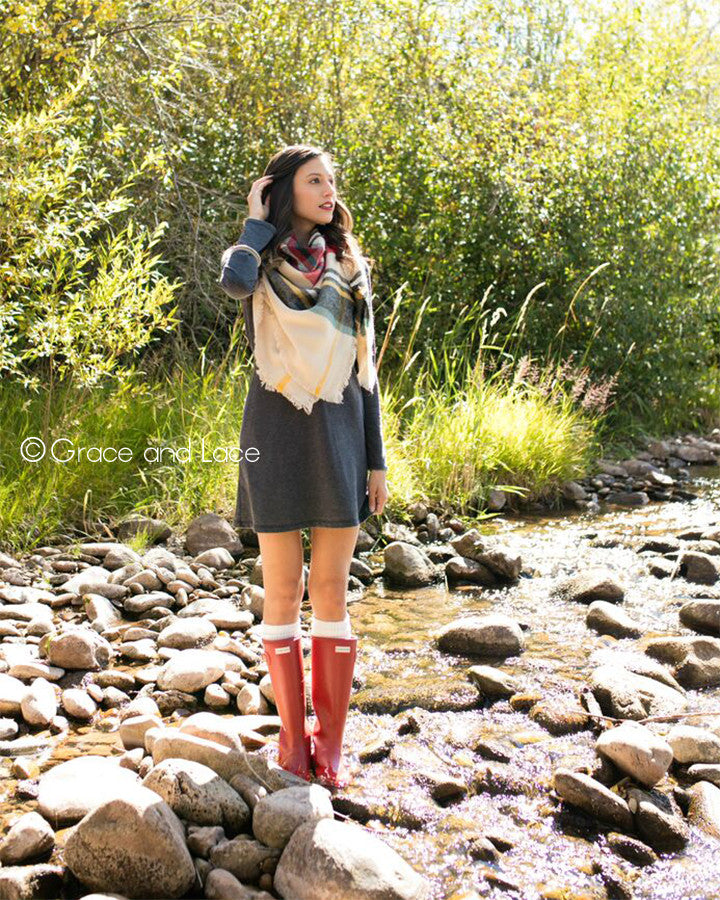 Blanket Scarf/Toggle Poncho