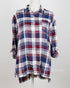 Grace & Lace Boyfriend Plaid Button Down (Plum/Navy) - Babe Outfitters