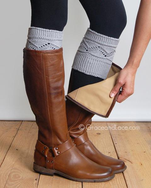 Grace & Lace Cable Knit Boot Cuff - Babe Outfitters
