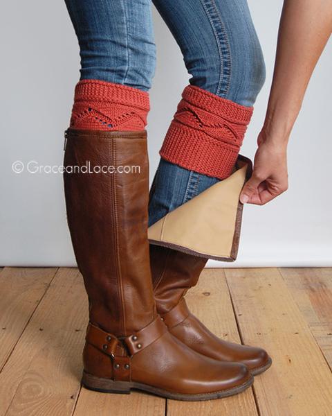 Grace & Lace Cable Knit Boot Cuff - Babe Outfitters