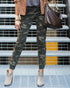 Grace & Lace Camo Mid Rise Zip up Jeggings - Babe Outfitters