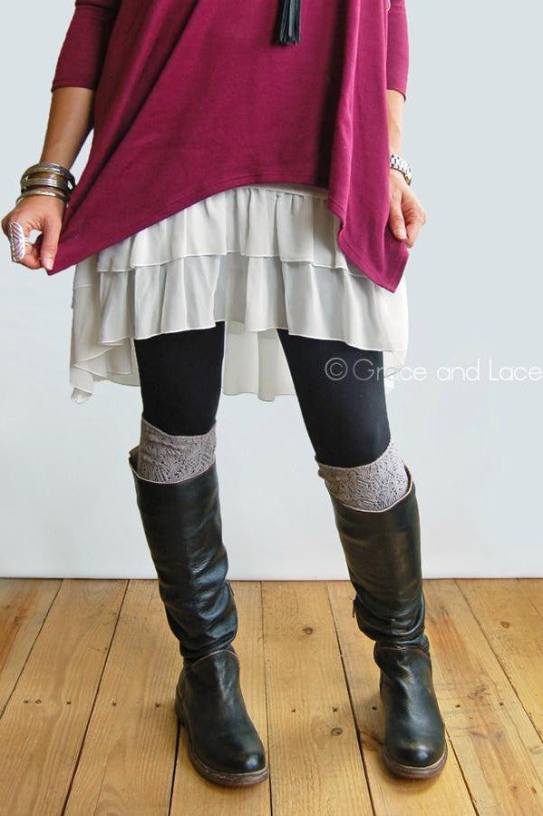 Grace & Lace Chiffon High-Low Extenders - Babe Outfitters