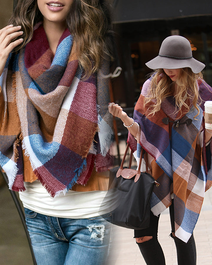 Blanket Scarf/Toggle Poncho