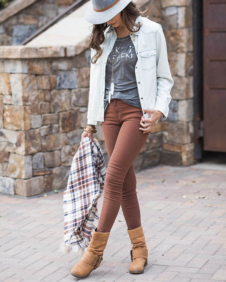 Colored Mid Rise Jeggings