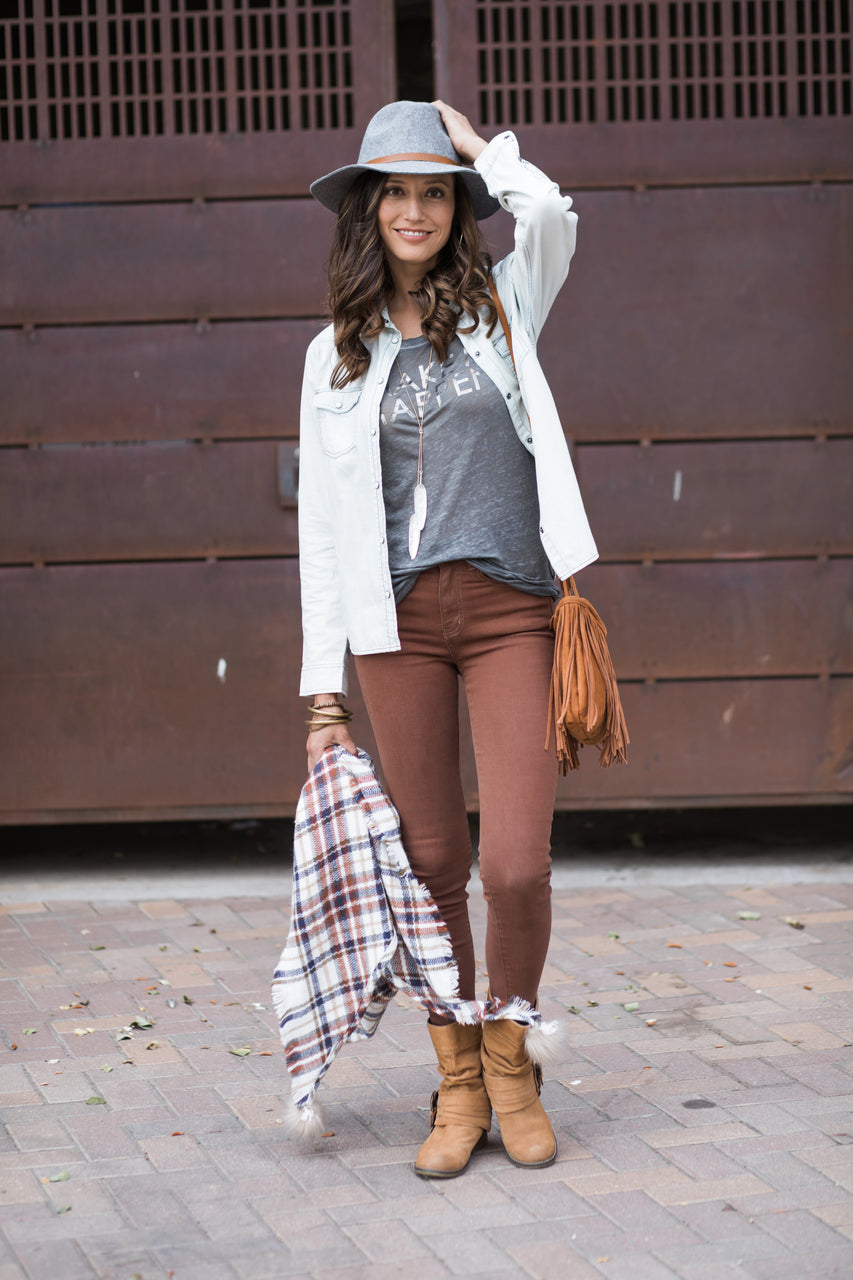 Colored Mid Rise Jeggings