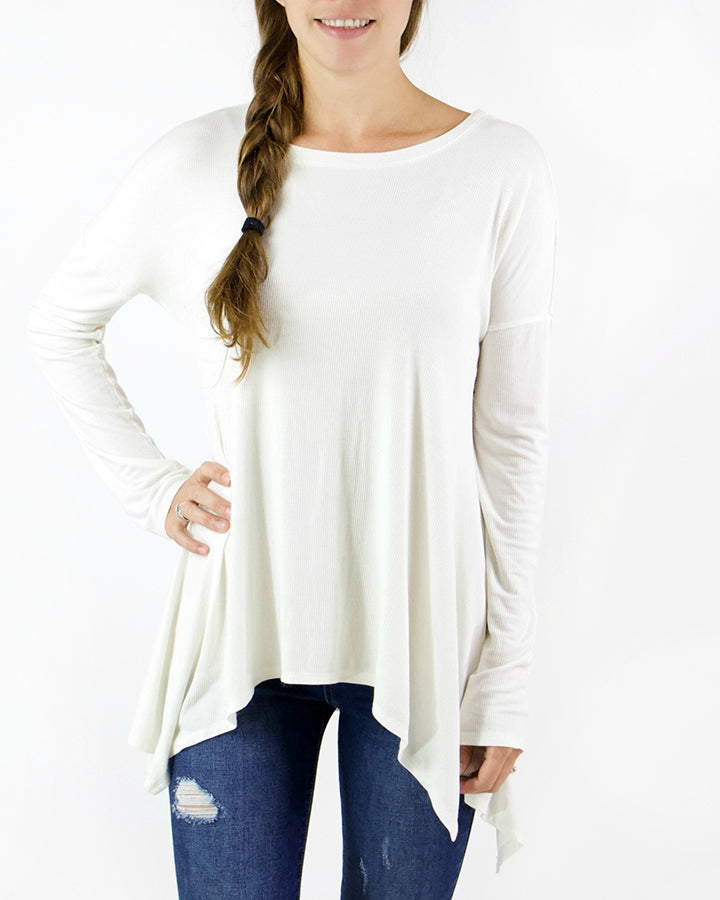 Grace & Lace Everyday Favorite Ribbed Tee - Babe Outfitters