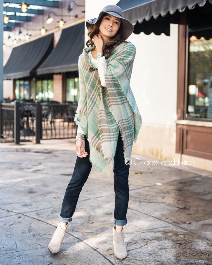 Blanket Scarf/Toggle Poncho