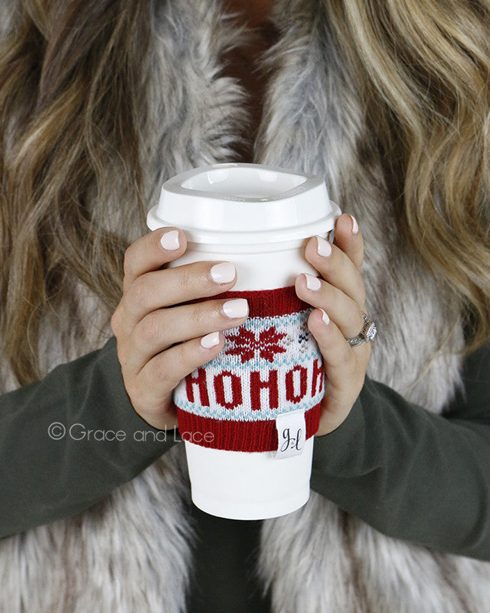 Grace and Lace Holiday Cup Cozy™ - Babe Outfitters