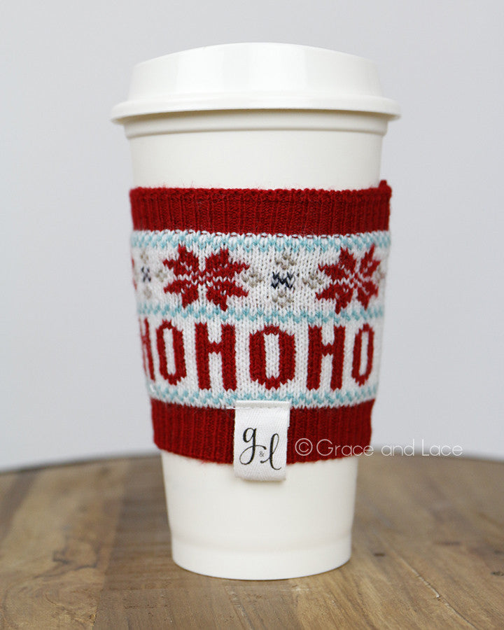 Grace and Lace Holiday Cup Cozy