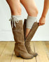 Grace & Lace Jersey Tie Boot Cuffs - Babe Outfitters