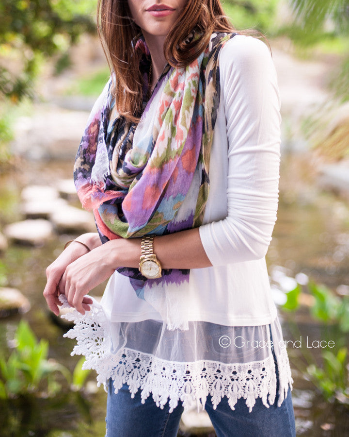 Grace & Lace Long Sleeve Top Extender - Babe Outfitters