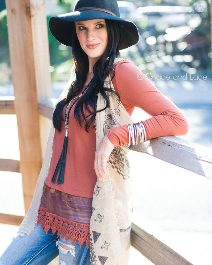 Grace & Lace Long Sleeve Top Extender - Babe Outfitters