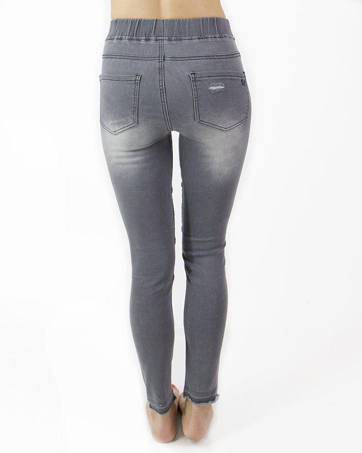 Mid Rise Distressed Favorite Jeggings
