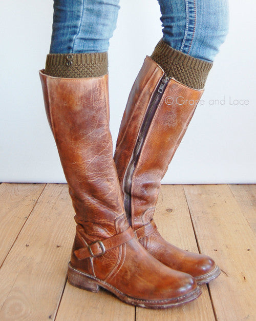 Grace & Lace Pebble Knit Boot Cuffs - Babe Outfitters