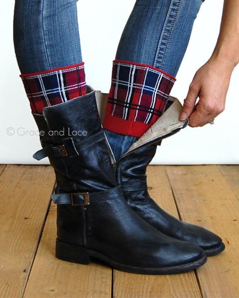 Grace & Lace Patterned Boot Cuffs - Babe Outfitters