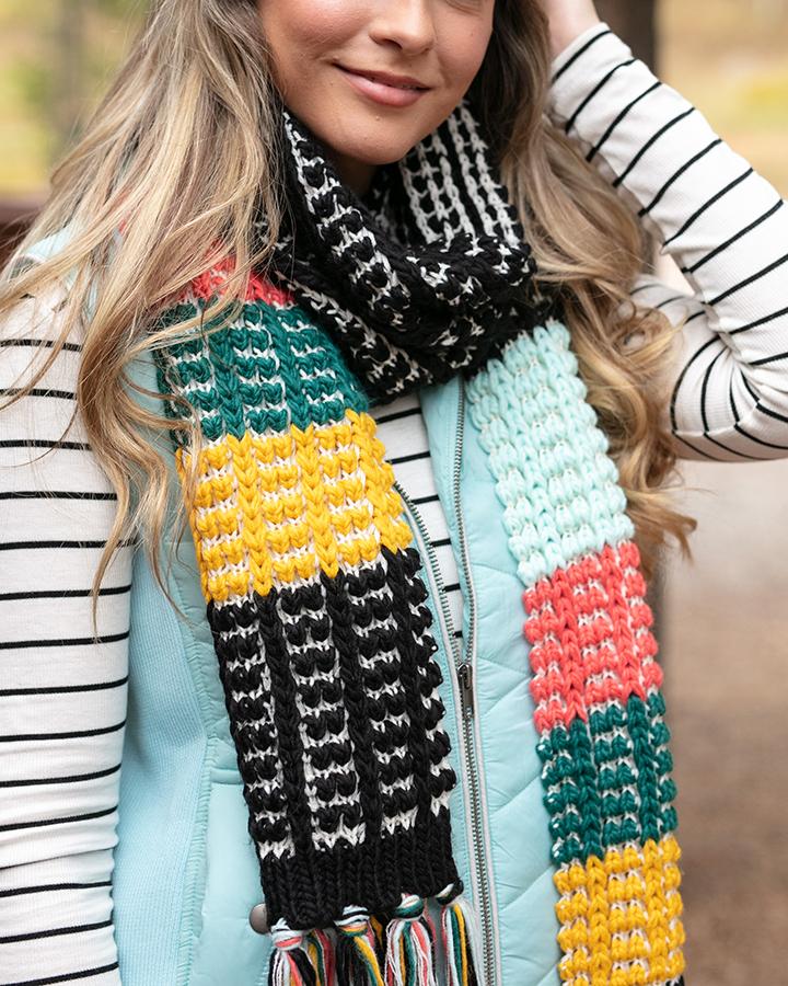 Grace & Lace Popcorn Scarf - Babe Outfitters