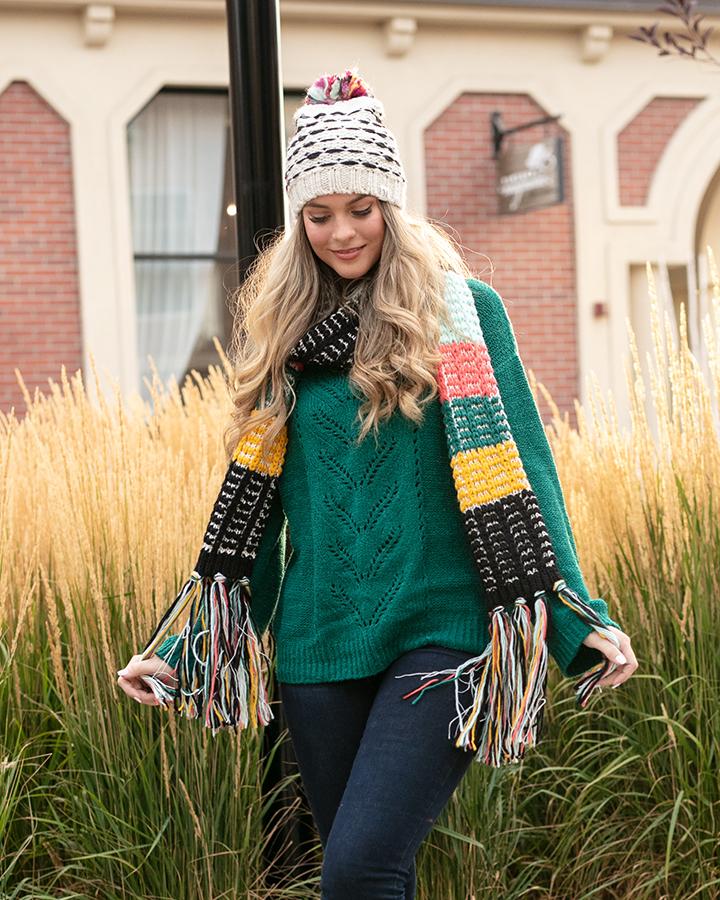 Grace & Lace Popcorn Scarf - Babe Outfitters