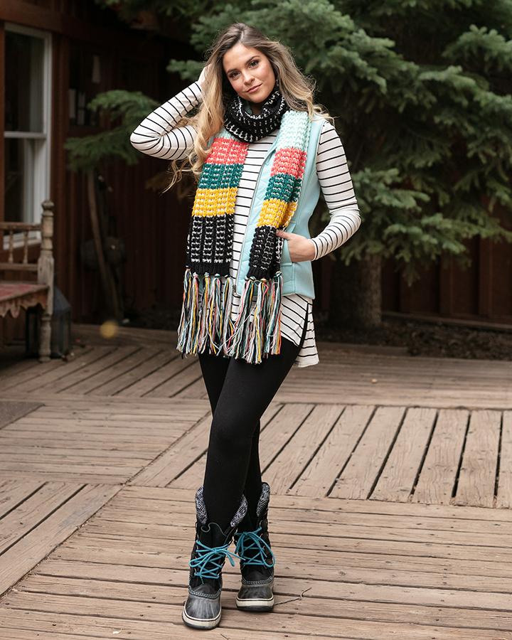 Grace & Lace Popcorn Scarf - Babe Outfitters