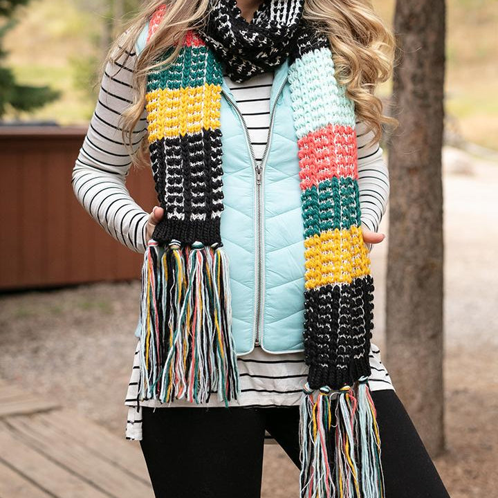 Grace & Lace Popcorn Scarf - Babe Outfitters