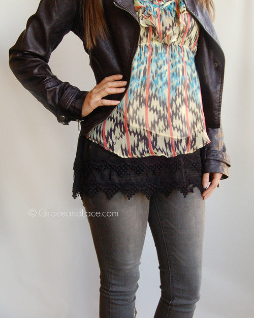 Grace & Lace Pointed Lace Top Extenders - Babe Outfitters