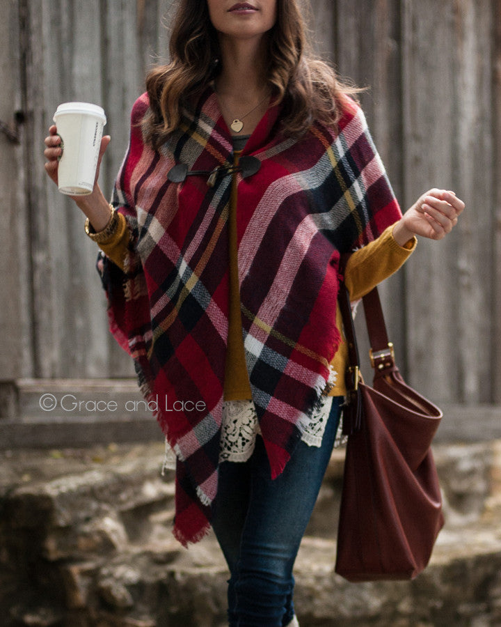 Blanket Scarf/Toggle Poncho